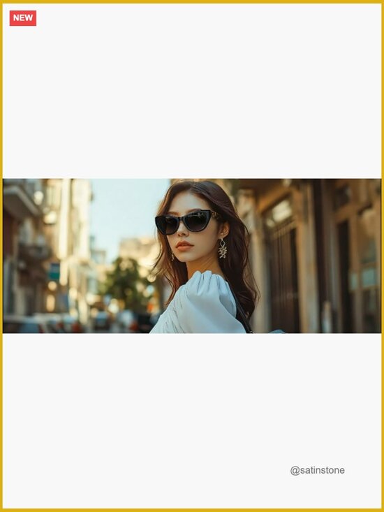 Cat Eye Polarized Sunglasses Women Trendy Retro Square Shades UV400